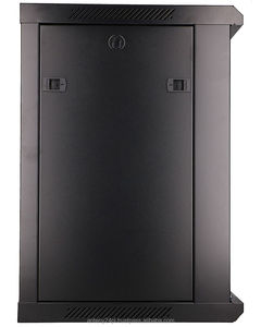 Gabinete de Red EXTRALINK 12U 600X450 para Montaje en Pared, Color Negro, en Stock, Vidrio y Metal - Product Image 3