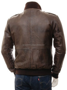 Blouson d'hiver en cuir pour hommes, élégant, OEM, mode en cuir - Product Image 5