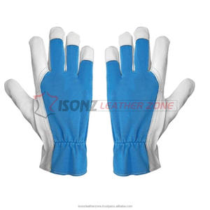 Gants de travail et d'assemblage en cuir de chèvre de qualité supérieure, EPI EN388, protection des mains, doux et lisses, 10 pouces, niveau d'impact 2 - Product Image 6