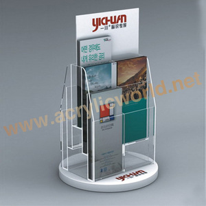 Présentoir de comptoir en acrylique pour brochures – Support de présentation de dépliants et magazines – Vente en gros directe fabricant - Product Image 2