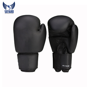 Venta al por mayor de guantes de boxeo de cuero PU de alta calidad logotipo personalizado diseño transpirable tamaños disponibles 6oz 8oz 12oz 14oz 16oz uso deportivo - Product Image 1