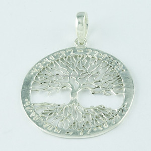 Bijoux de charme pendentif arbre de vie en argent sterling 925 - Product Image 4