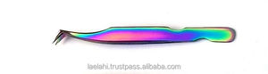 ODM OEM Ensemble de 7 pinces à épiler en acier inoxydable multicolores arc-en-ciel pour extensions de cils, modèle High 2026 - Product Image 5
