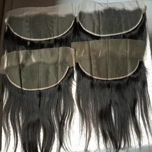 Free sample hair bundle remy unprocessed indian hair lace frontals and closures with transparent lace closure and frontal