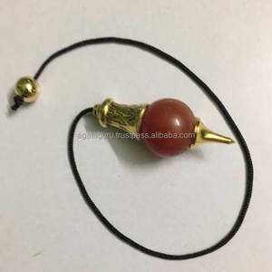 Jaspe Rojo Curación Bola Péndulos Aspecto Tibetano De Inida - Product Image 1