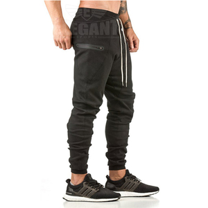 2019 hotsale hombres gimnasio deporte Pantalones Casual bolsillo con cremallera bolsillo Fitness entrenamiento Fondo Skinny Sweatpants pantalones Jogger - Product Image 5
