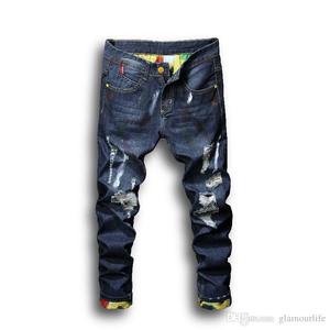 Pantalones vaqueros de estilo informal a la moda - Product Image 1