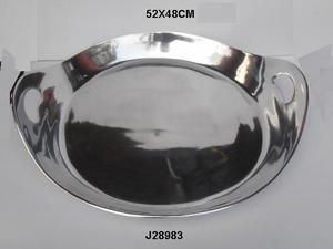 Plateau de service en métal de haute qualité fabriqué en aluminium moulé avec également disponible en finition mate plateau de service en aluminium décor à la maison - Product Image 4