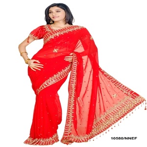 Traditionnel Indien Femmes Porter Chanderi Coton Banglori Saree - Product Image 6