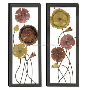 Escultura de Pared Metálica Pintada, Decoración para Dormitorio, Arte Mural - Product Image 5