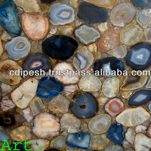 MMArt - Losa y Azulejos de Ágata y Piedras Preciosas de Diseño Moderno con Acabado Pulido de Alto Brillo, Garantía de Más de 5 Años, Solución Total para Uso en Hoteles - Product Image 2