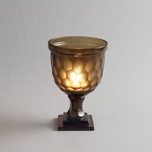 VENTA CALIENTE DISEÑO MODERNO FORMA DE TAMAÑO PERSONALIZADO PORTAVELAS DE VIDRIO DE COLOR USOS DE MADERA en LA DECORACIÓN DEL HOGAR - Product Image 2