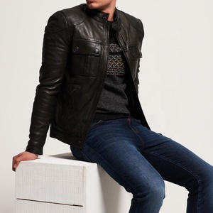 แจ็คเก็ตหนังไบค์เกอร์ชาย - Product Image 3