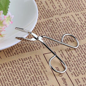 Pince à épiler à sourcils en acier inoxydable, argent, cheveux faciaux, nouveauté - Product Image 4