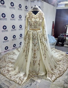 Caftán de Boda nupcial con cuentas marroquí - Product Image 1