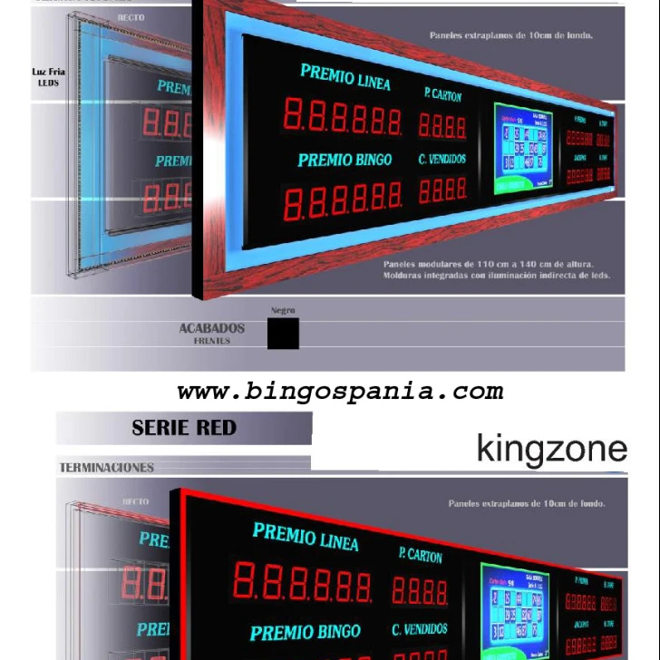Панель бинго красная и звезда