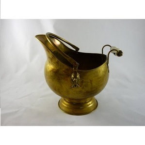Seau à charbon en laiton antique économique, design artisanal avec construction métallique - Product Image 2