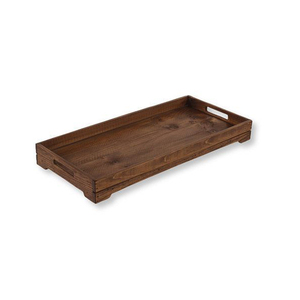 Plateau de bottes en bois naturel, grande taille, sans salissure - Product Image 1