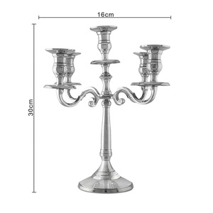 Portavelas de lujo para decoración del hogar, Metal en latón, aluminio, alto acabado, soporte para velas, chapado y recipiente para velas pulidas - Product Image 2