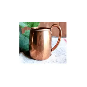 Unique Shape Design Copper Moscow Mule Mugs With Handle In Bulk Quantity Manufacturer and Supplier from India