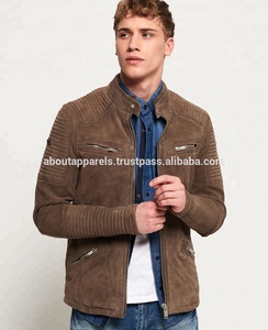 Abrigo de piel auténtica para hombre, chaqueta bomber de cuero a la moda - Product Image 3