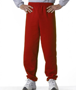OEM Custom Made Men's Regular Fit CVC Fleece Waterproof Sweatpants Wholesale Elastic Waistband Anti-Wrinkle Cotton Casual Winter - Product Image 2