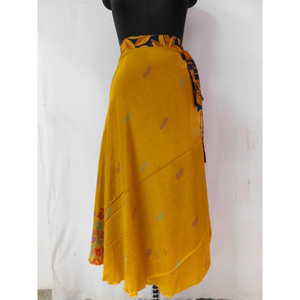 Boho — jupe longue Vintage en soie, vêtements pour femmes, coupe bohème, hippie, baggy, mode estivale - Product Image 2