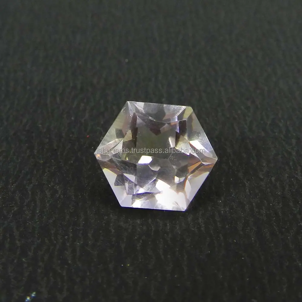 자연적인 Ametrine 10mm 육각형은 6.80 cts 느슨한 원석을 잘랐습니다