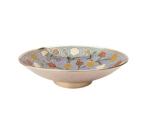 Cuenco decorativo de latón plateado hecho a mano, con diseños en relieve, fabricante al por mayor, regalo de Metal y artesanías - Product Image 2