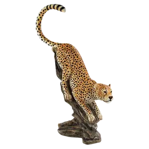 Garden Decoration Fiberglass Sculpture Resin Fierce Panther Statue