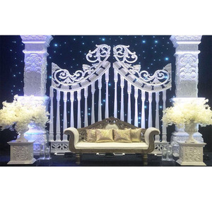 ตะวันตกจัดงานแต่งงานหลังเวทีกรอบตกแต่งที่สวยงามเอเชียแต่งงานประตูแผงตกแต่งที่ทันสมัยจัดงานแต่งงานเวทีแผงประตู - Product Image 1