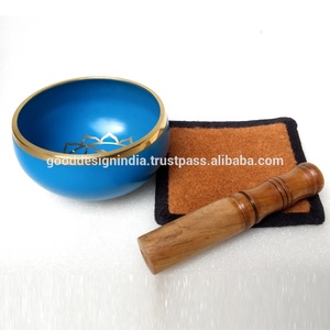 Antique tibétain Bol Chantant En Gros Indien de Bronze 7 D'alliage En Métal Bol Chantant Plaque En Métal de Conception Bol Chantant - Product Image 2