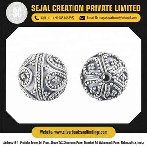 Silver <b>Metal</b> Loose <b>Beads</b> for Jewelry Finding Silver <b>Beads</b> for Crafting - Product Image 3