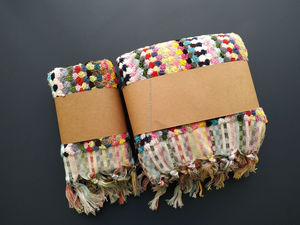 Handloomed toalla turca hecha a mano modelo de pompón-Toalla de baño y juego de toallas de mano - Product Image 6