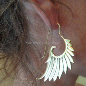 Boucles d'oreilles indiennes en laiton, bijoux boucles d'oreilles goutte et pendantes, style Boho, à la mode, - Product Image 1