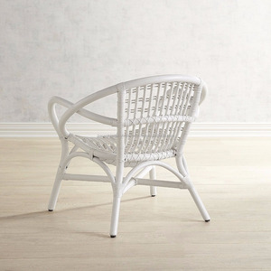 Fabulous White Painted Wicker/<b>rattan</b> <b>Chair</b> - Product Image 2