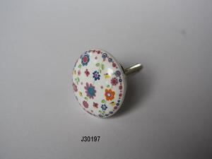 Tiradores de cerámica pintados a mano para cajón, puerta de armario, disponibles en otros colores y patrones para cocina, oficina y hogar - Product Image 4