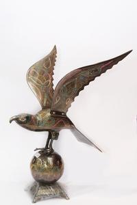 Pájaro de decoración (latón) Conjunto de 3 diseño vintage latón volar golondrinas - Product Image 2