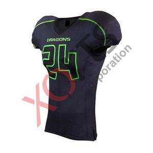 Maillot de football américain personnalisé de nouvelle conception cousu de haute qualité pour hommes, uniforme de football américain à manches courtes - Product Image 1