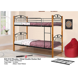 En Bois Antique En Métal Domica KD-5518 Double Decker Lit Superposé Malaisie - Product Image 3