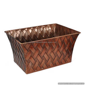 Elegant Antique Copper Garden Planter Indoor and Outdoor Flower <b>Pots</b> for Floor & Shopping Mall Use - Product Image 1
