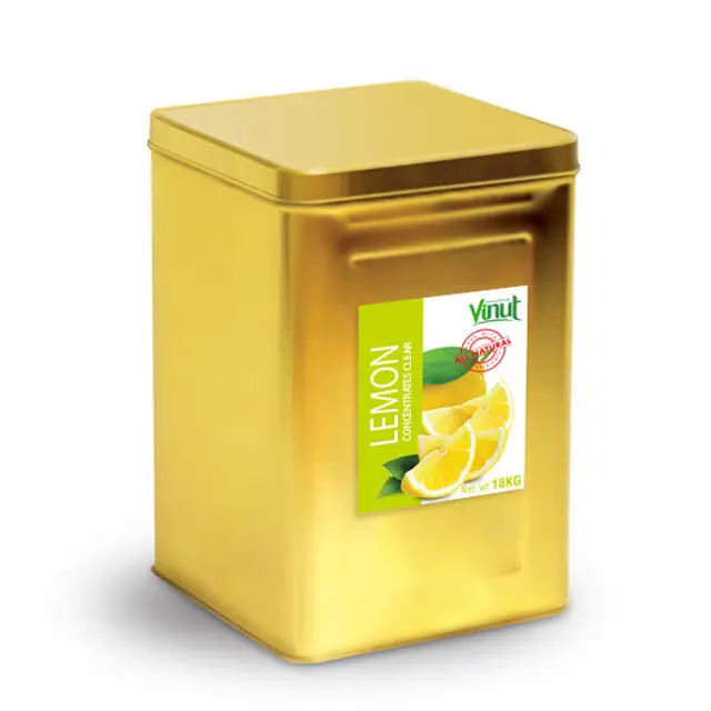 18kg VINUT Box succo di limone concentrato VINUT beverage prezzo economico best seller private label OEM ODM HALAL BRC certificate