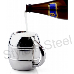 Double paroi verre à bière en acier inoxydable Double paroi bière en acier inoxydable Double paroi tasse à bière en acier inoxydable tasse à glace - Product Image 2