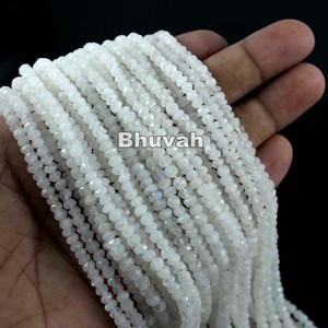 Piedra Lunar Arcoíris, Gema Natural, Hebra de Cuentas 100% Originales Garantizadas, 3-4 mm - Product Image 2