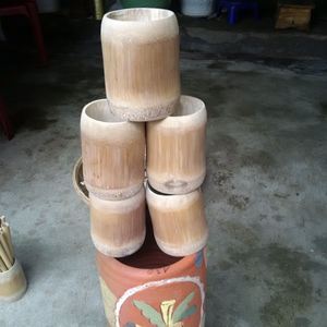 Taza de bambú ecológica para beber agua, cerveza con logotipo personalizado - Product Image 2
