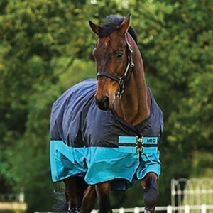 Manta balística para caballo 1680D con cuello adjunto, relleno de 300 g/m², impermeable, resistente, para invierno - Product Image 6