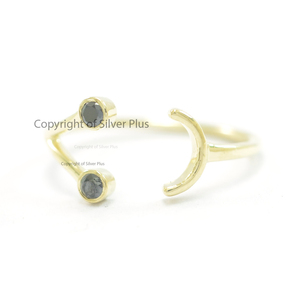 Bague en or Rose, jaune, blanc ou or Rose, 14k, de qualité brillante, design minimaliste, tailles US 3 à 9 - Product Image 1