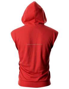 <b>Men's</b> Slim Fit <b>Sleeveless</b> Lightweight Pullover Hooded / Sports <b>Hoodie</b> / Casual <b>Hoodie</b> - Product Image 2