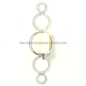 Candelabro de pared plateado Portavelas - Product Image 1