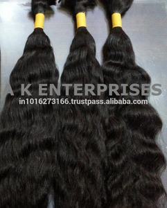 Burmese and Indian Raw Temple Human Hair Supplier Remy Grade Hair From India - Product Image 4